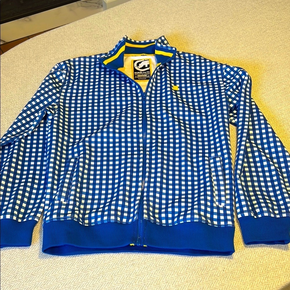 Registered Ecko Unlimited Vintage checkered jacket.  Size Medium.
